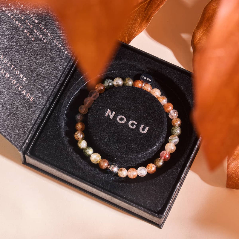 Waldquarz | Silber | Heilendes Edelsteinperlenarmband