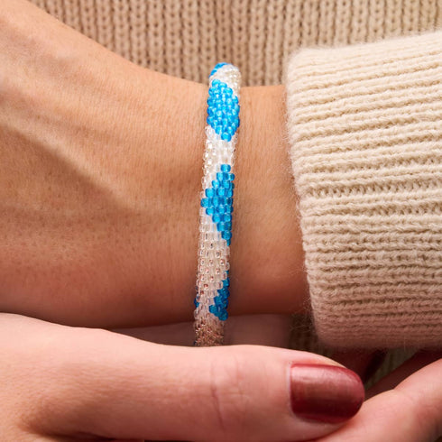Luftig | Himalaya-Glasperlenarmband