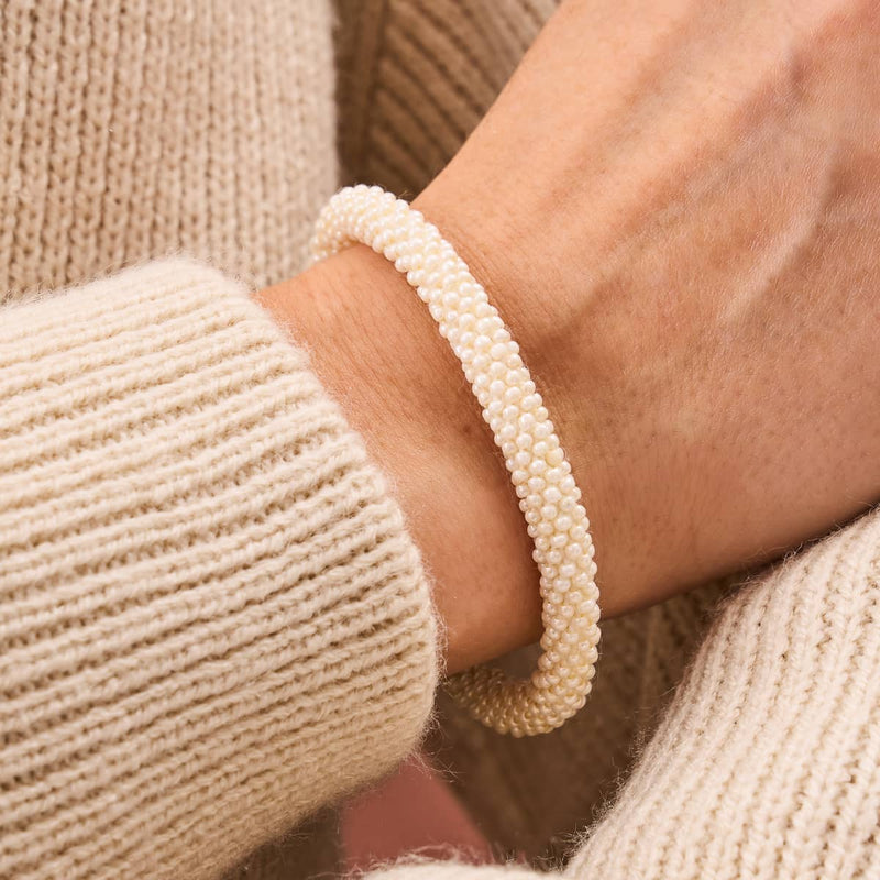 Lichtstrahl | Himalaya-Glasperlenarmband