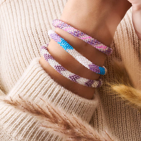 Lila Kaiser | Himalaya-Glasperlenarmband