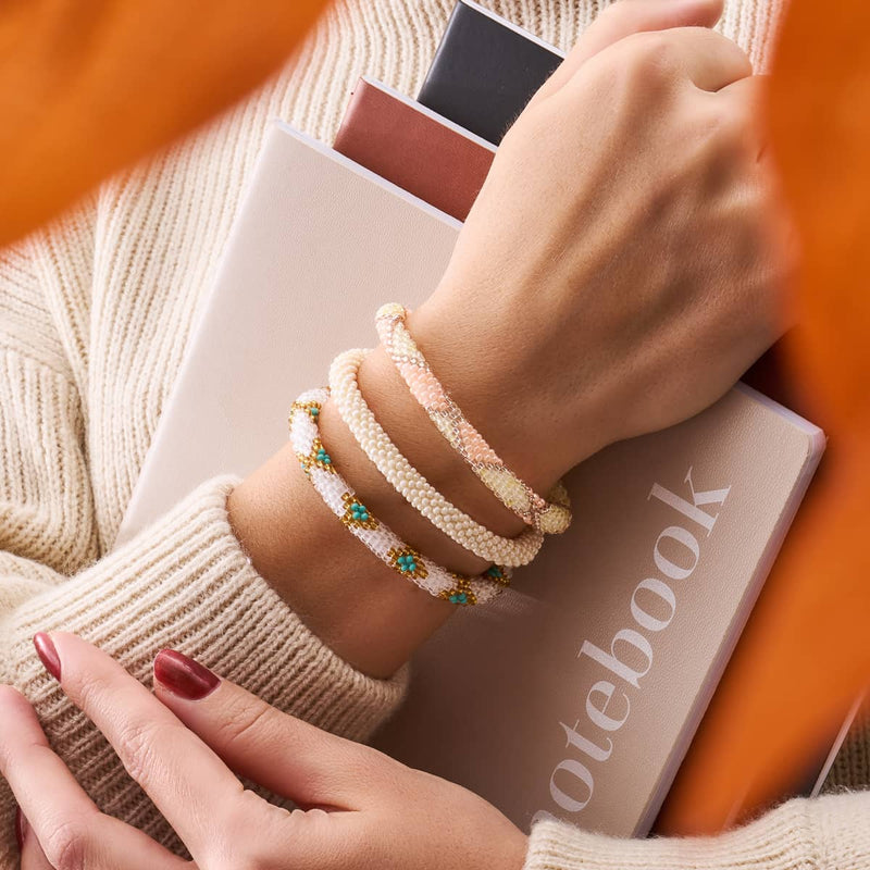 Rose Lassi | Himalaya-Glasperlenarmband