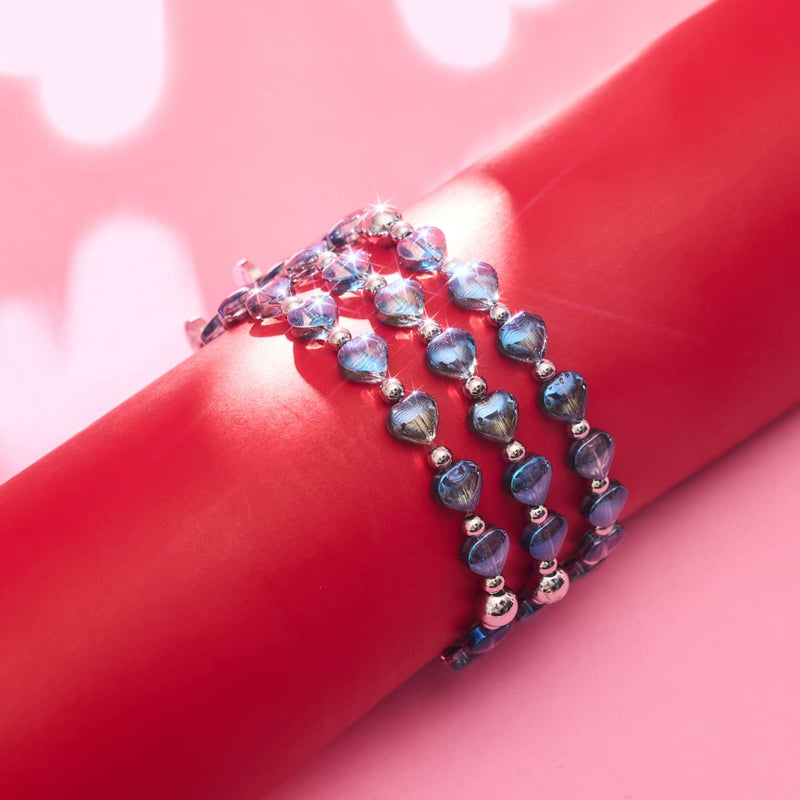 Blaue Liebe | Infinity Herzen Armband