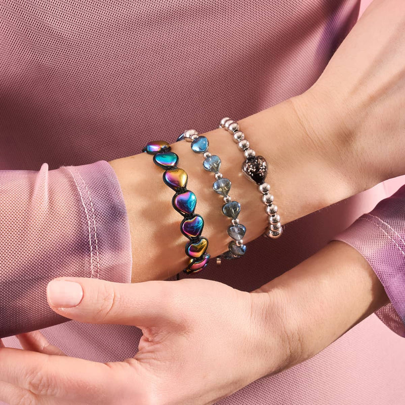 Blaue Liebe | Infinity Herzen Armband