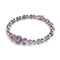 Purple Firefly Glass Confetti Bracelet