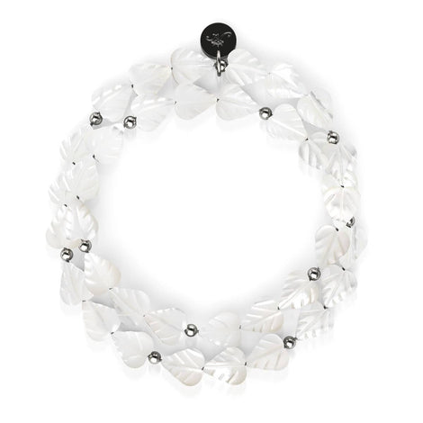 Perlmutt | 925er Sterlingsilber | Blattwicklung