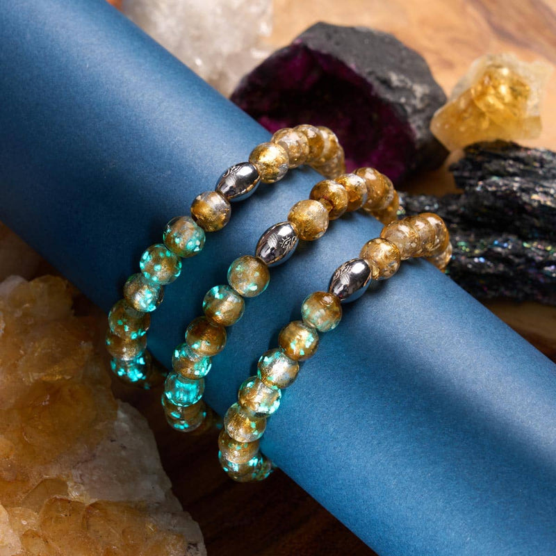 Bronze Horizon | 925 Sterling Silber | Mondglas-Armband