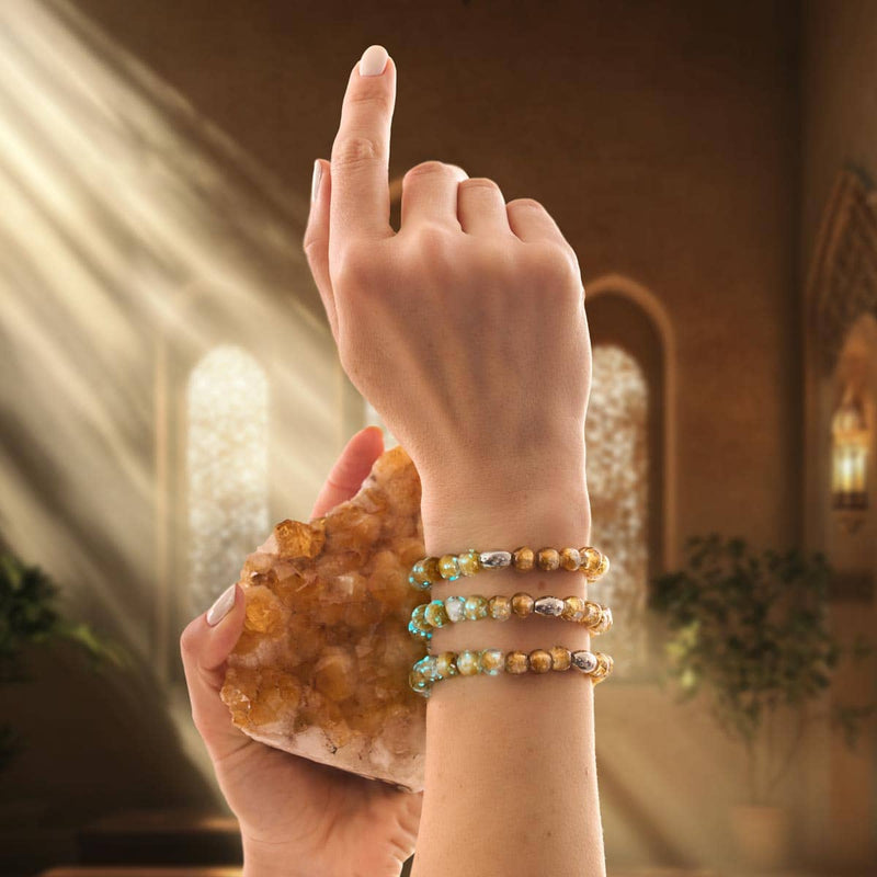 Bronze Horizon | 925 Sterling Silber | Mondglas-Armband