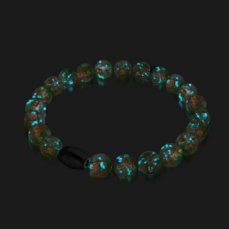 Smaragdfinsternis | 925er Sterlingsilber | Mondglasarmband