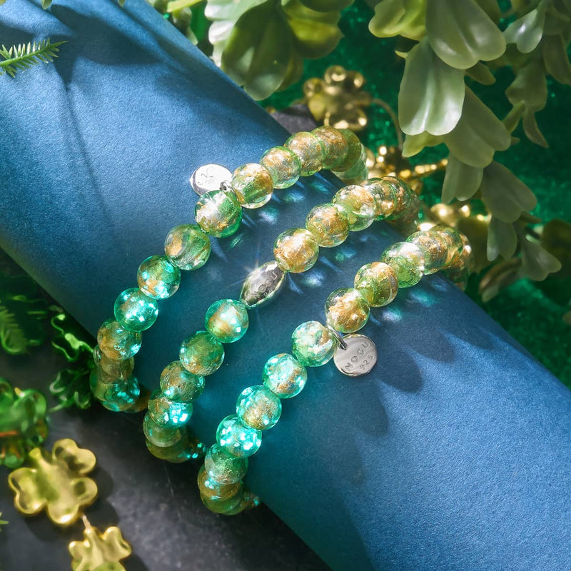 Smaragdfinsternis | 925er Sterlingsilber | Mondglasarmband