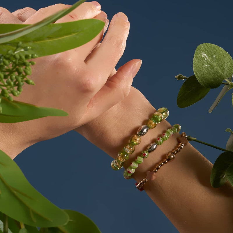 Smaragdfinsternis | 925er Sterlingsilber | Mondglasarmband