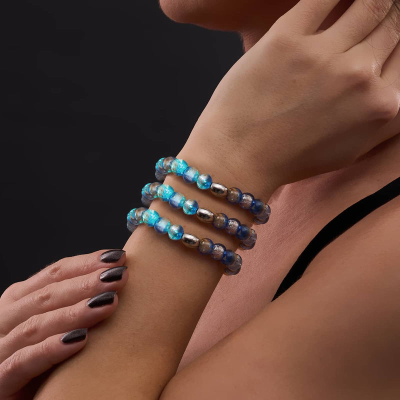 Indigo Horizon | 925er Sterlingsilber | Mondglasarmband