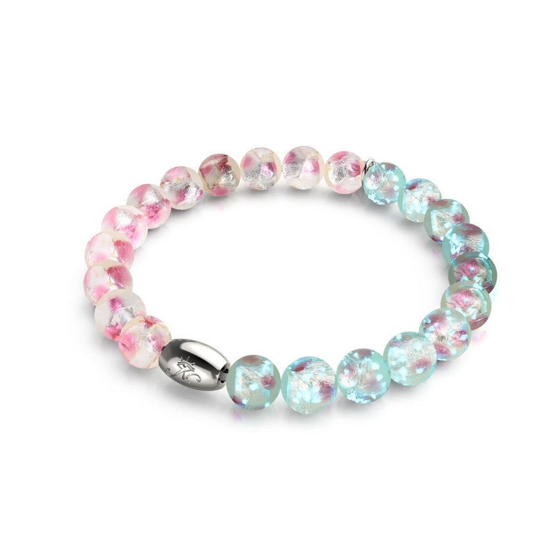 Rosa Sonnenfinsternis | 925 Sterling Silber | Mondglas-Armband