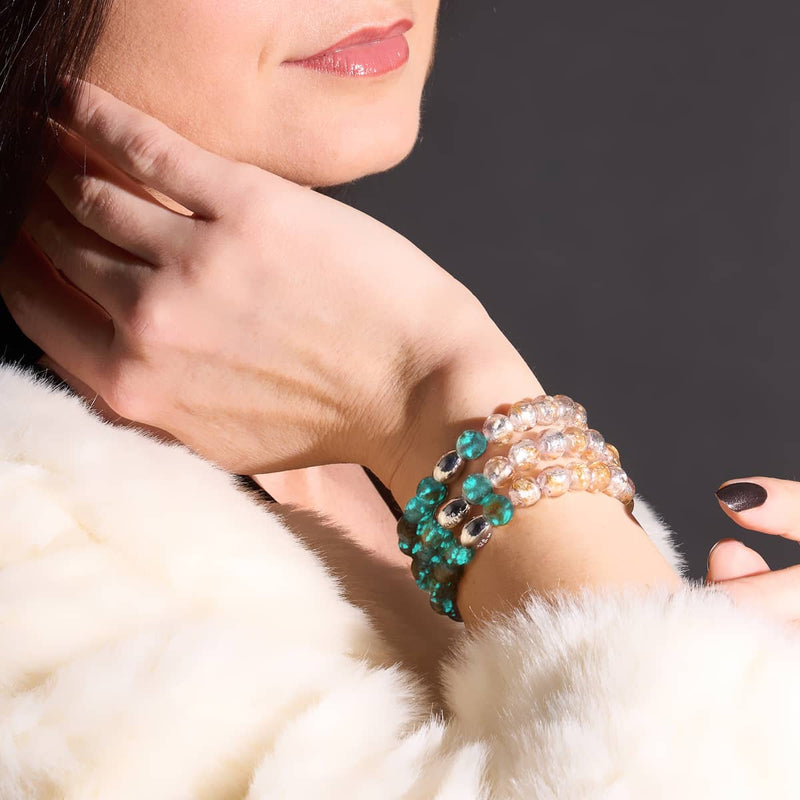 Mandarinenmond | 925 Sterling Silber | Mondglasarmband