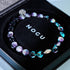 Violetter Mond | 925 Sterling Silber | Mondglas-Armband