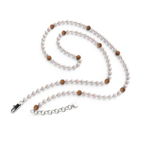 Gesetz der Anziehung | Edelstein-Rudraksha | Spirituelles Mala-Wrap