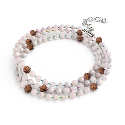 Gesetz der Anziehung | Edelstein-Rudraksha | Spirituelles Mala-Wrap