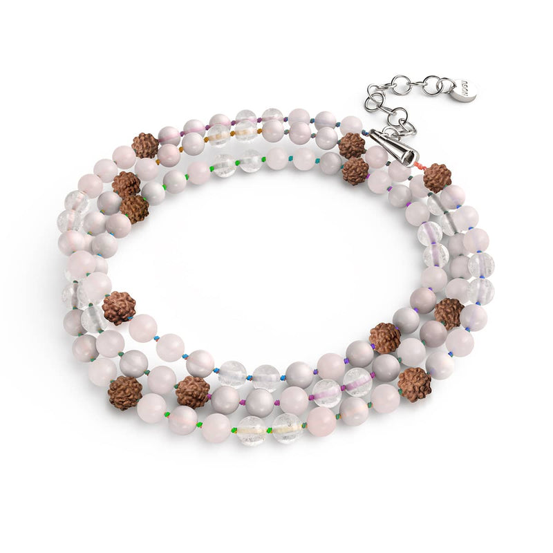 Gesetz der Anziehung | Edelstein-Rudraksha | Spirituelles Mala-Wrap