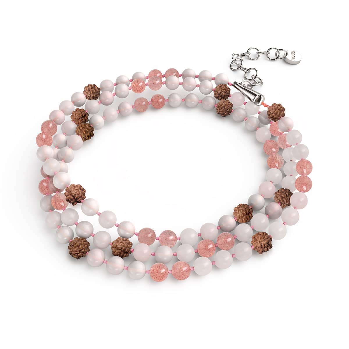 Achtsamkeit | Edelstein Rudraksha | Spirituelles Mala-Wrap