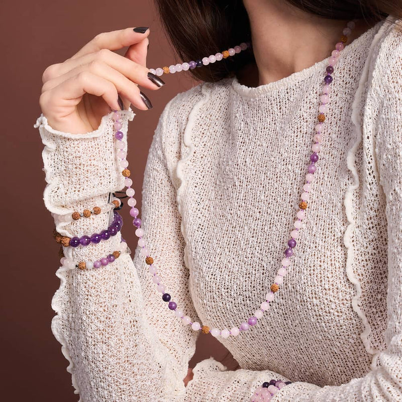 Namaste | Edelstein Rudraksha | Mala spirituelle Packung