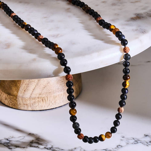 Schamane | Edelstein-Rudraksha | Spirituelles Mala-Wickeltuch