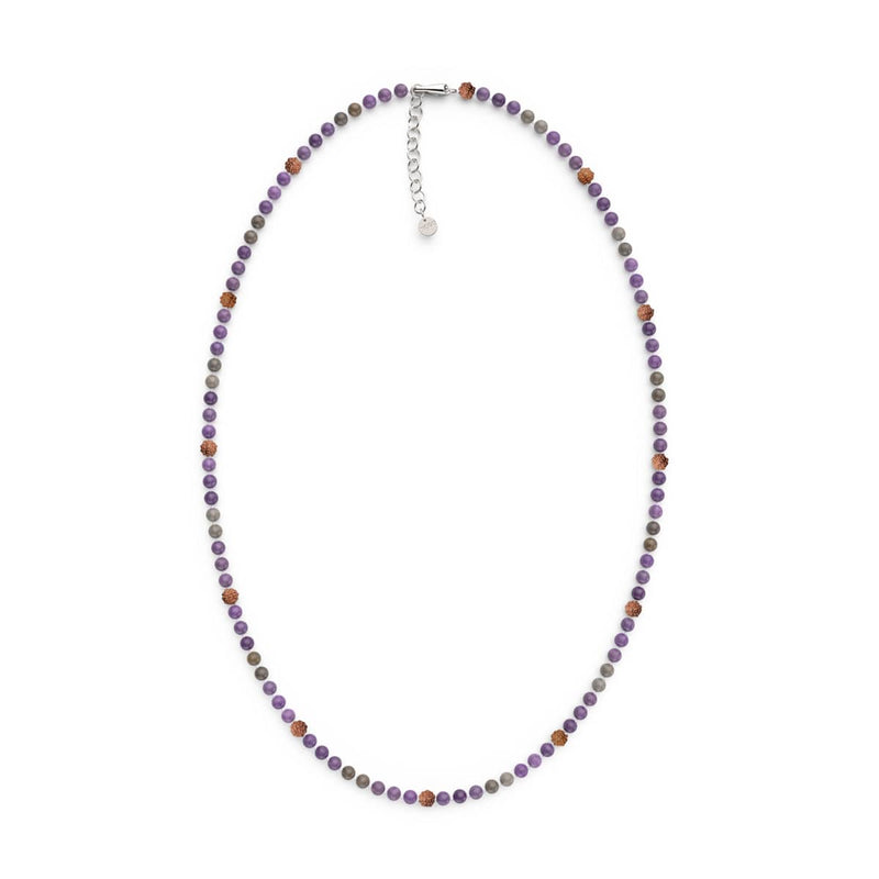 Shaolin-Mönch | Edelstein-Rudraksha | Spirituelles Mala-Wrap