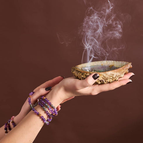 Shaolin-Mönch | Edelstein-Rudraksha | Spirituelles Mala-Wrap