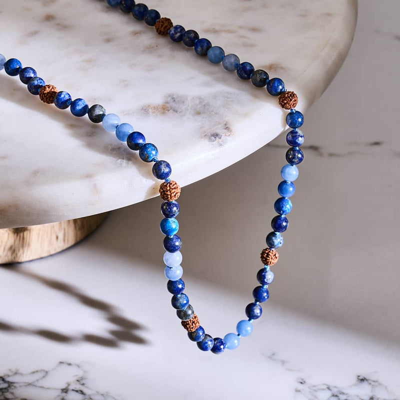 Tao | Edelstein Rudraksha | Spirituelles Mala-Wickeltuch