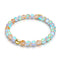 Pfirsich | 925 Sterling Gold Vermeil | Meerjungfrau Glasperlenarmband