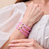 Rosa | 925 Sterling Silber | Meerjungfrau Glasperlenarmband