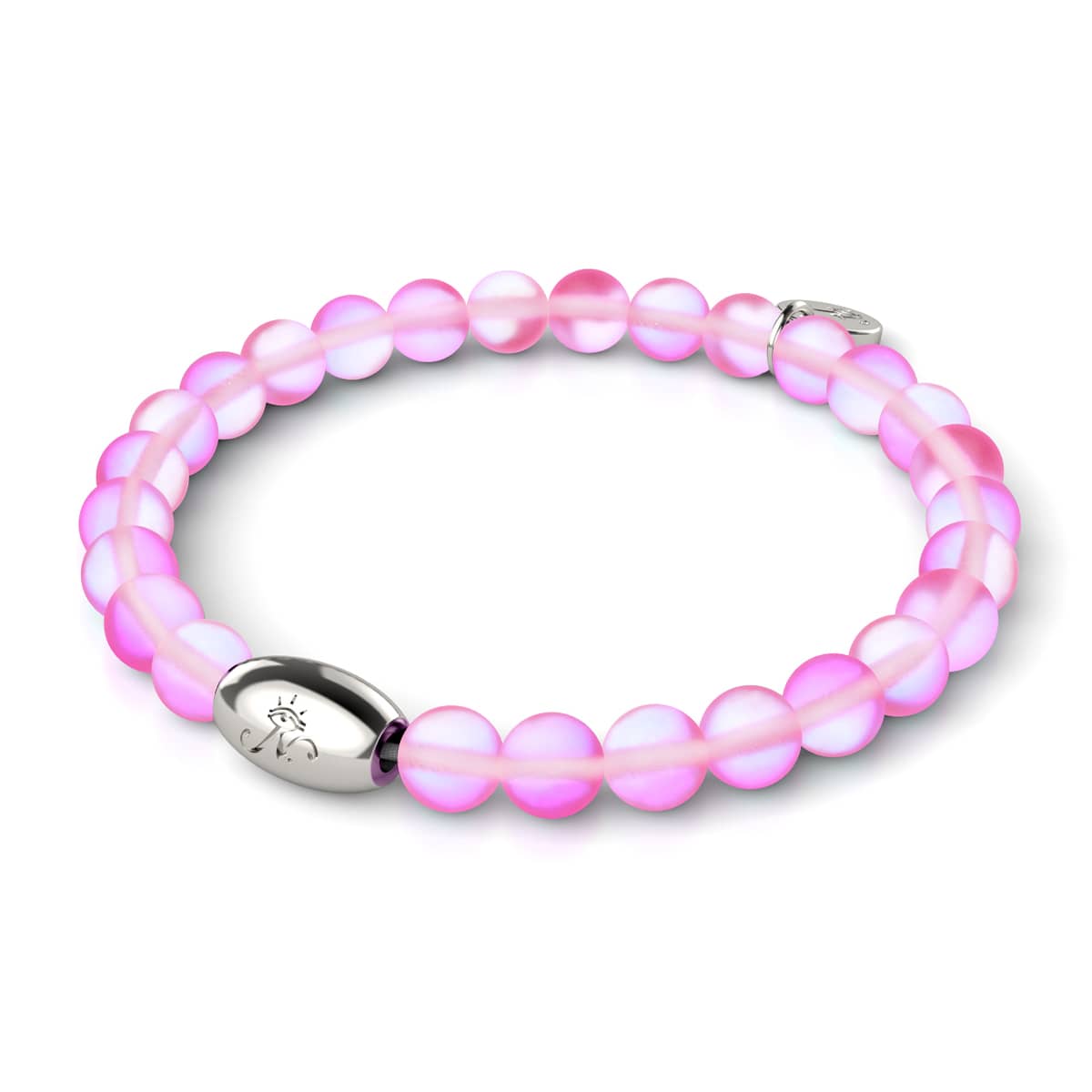 Rosa | 925 Sterling Silber | Meerjungfrau Glasperlenarmband