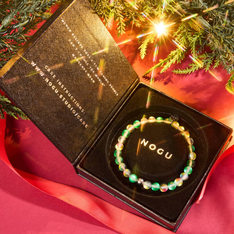 Einhorn Grün | Silber | Meerjungfrau Glasperlenarmband