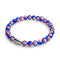 Blaue Sterne | 925er Sterlingsilber | Millefiori-Armband