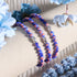 Blaue Sterne | 925er Sterlingsilber | Millefiori-Armband