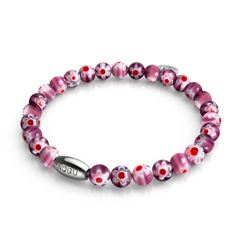 Maulbeere | 925 Sterling Silber | Millefiori Armband