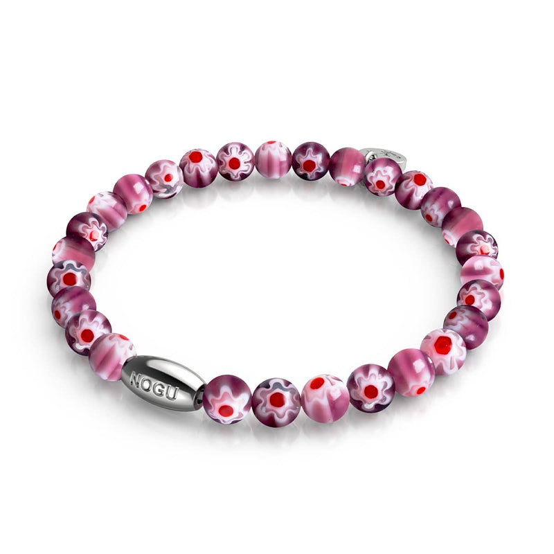 Maulbeere | 925 Sterling Silber | Millefiori Armband