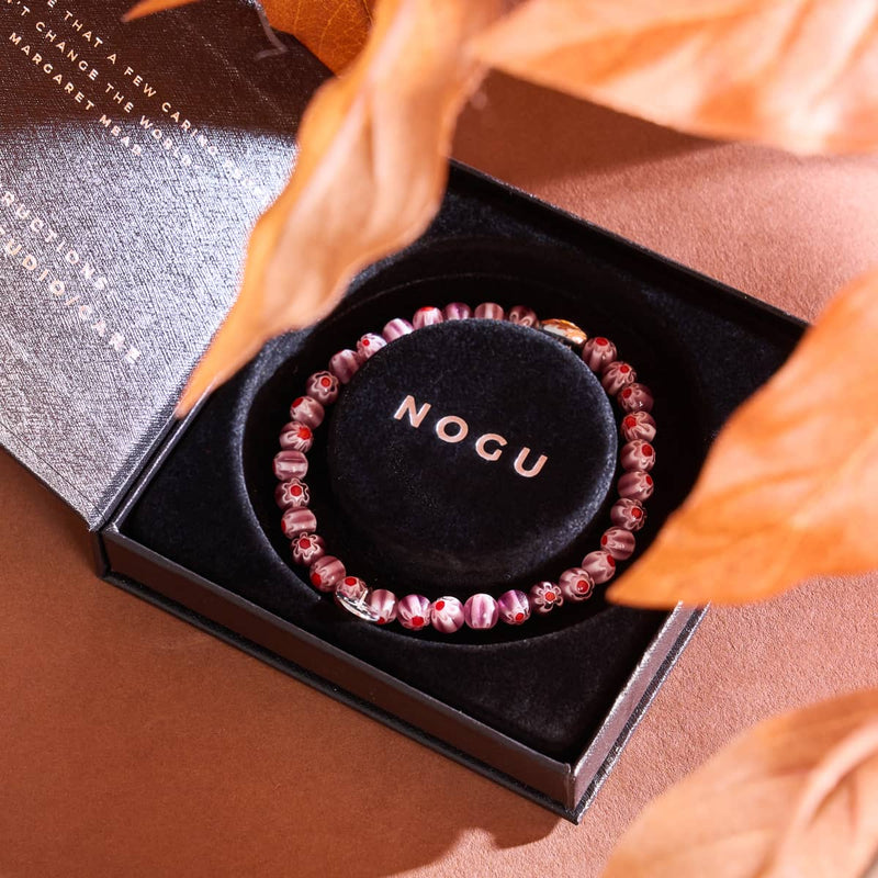 Maulbeere | 925 Sterling Silber | Millefiori Armband