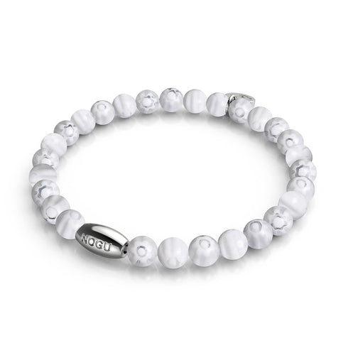 Römische Lilie | 925er Sterlingsilber | Millefiori-Armband