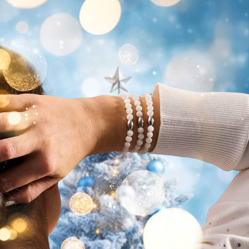 Römische Lilie | 925er Sterlingsilber | Millefiori-Armband