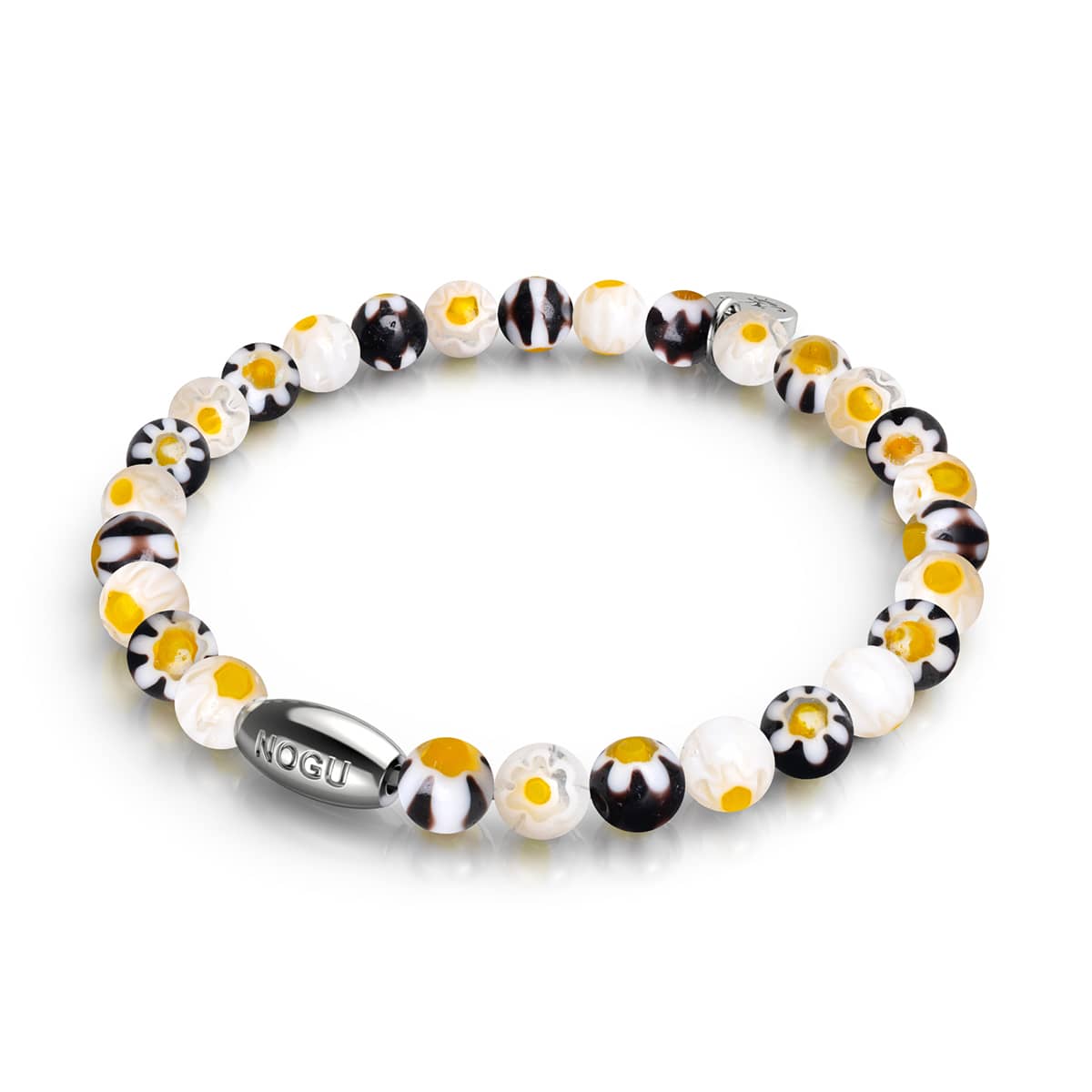 Toskanische Tulpe | 925er Sterlingsilber | Millefiori-Armband