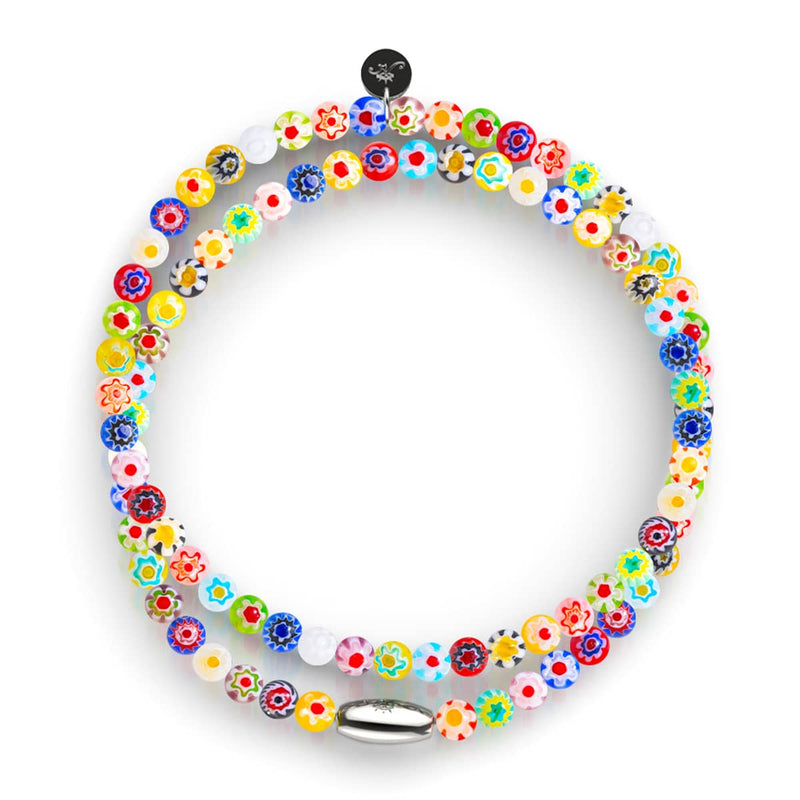Florentiner Blume | 925er Sterlingsilber | Millefiori-Wrap