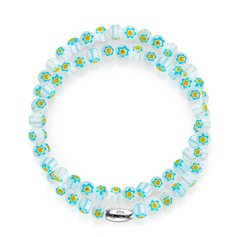 Venezianische Clematis | Silber | Millefiori-Wrap