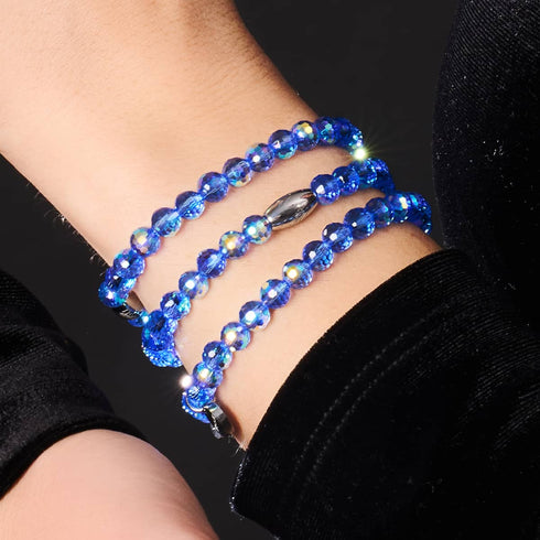Azurblau | Facettiertes Prisma Armband