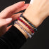 Granat | Facettiertes Prisma-Armband