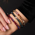 Granat | Facettiertes Prisma-Armband