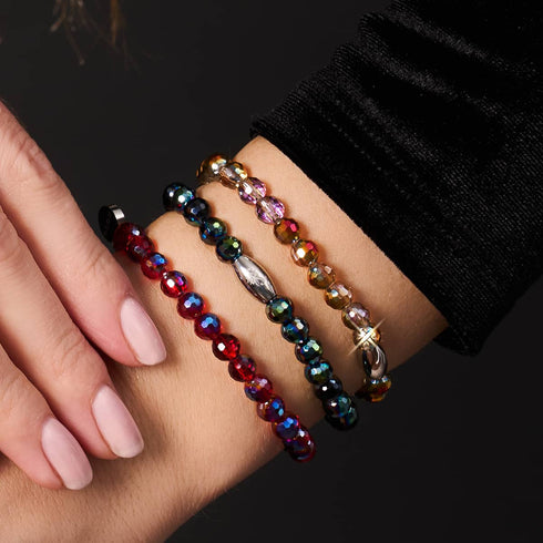 Haselnussbraun | Facettiertes Prisma-Armband