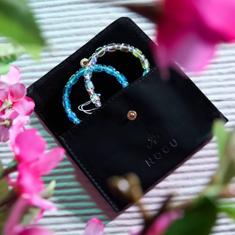 Aquamarin x Blau | Silber | Strahlendes Facetten-Kieselsteinarmband