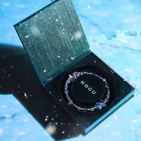 Einhorn Blau | Silber | Doppelt schimmerndes Bärenarmband