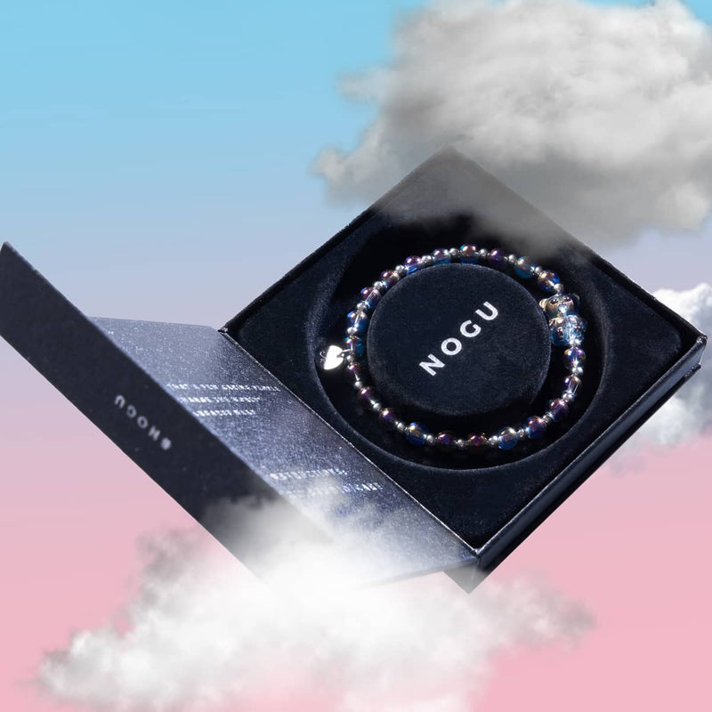 Einhorn Lila | Silber | Schimmerndes Bärenarmband