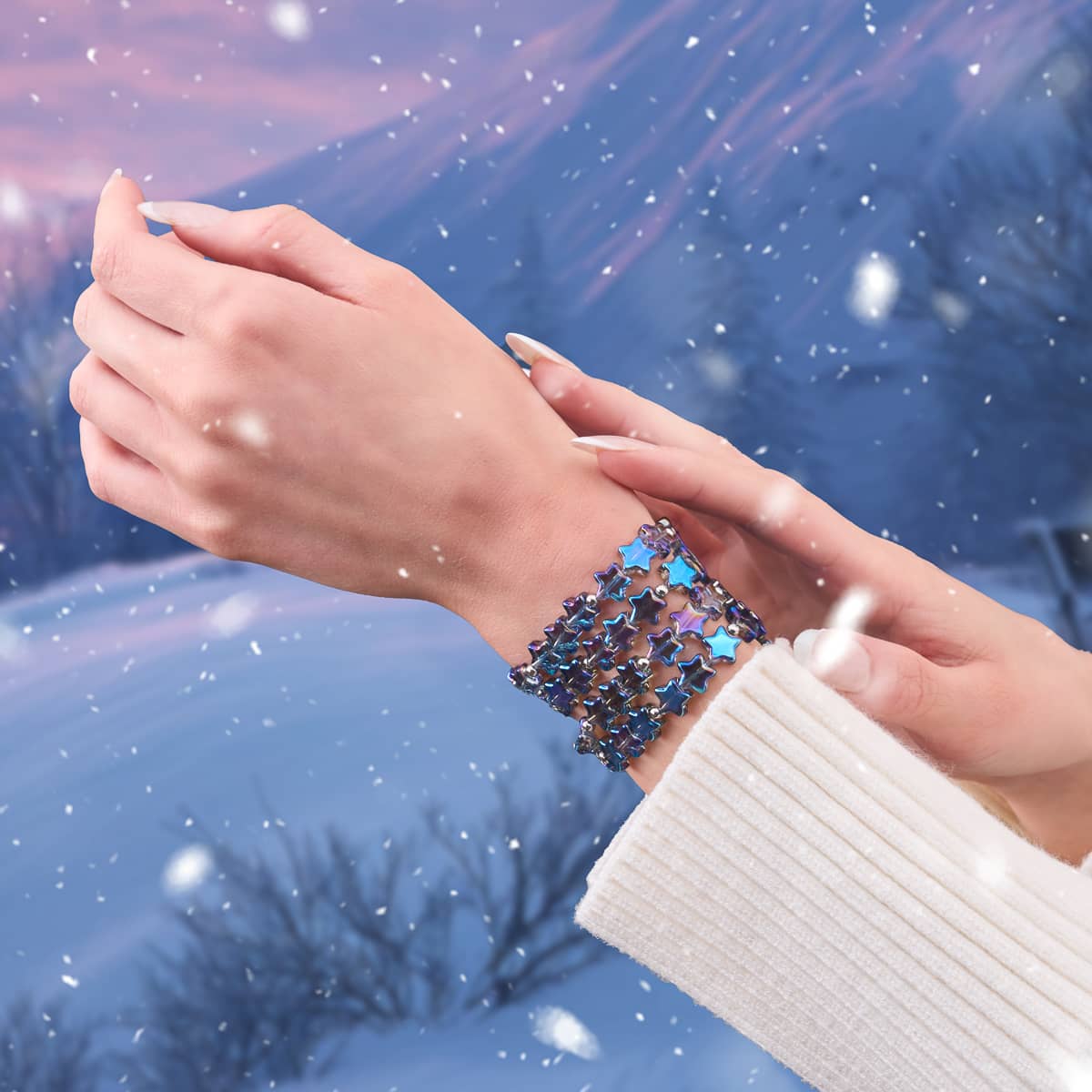 Nordlichter | 925er Sterlingsilber | Sternenwickel