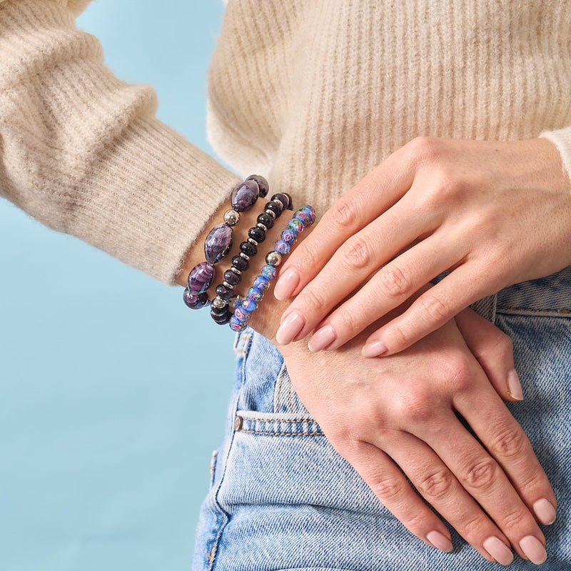 Violetter Whirlpool | Tempest Glasarmband